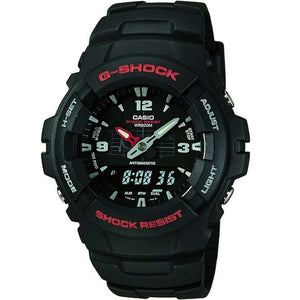 ROOK JAPAN:CASIO G-SHOCK EL BACKLIGHT BLACK ANALOG DIGITAL MEN WATCH G-100-1B,JDM Watch,Casio G-Shock