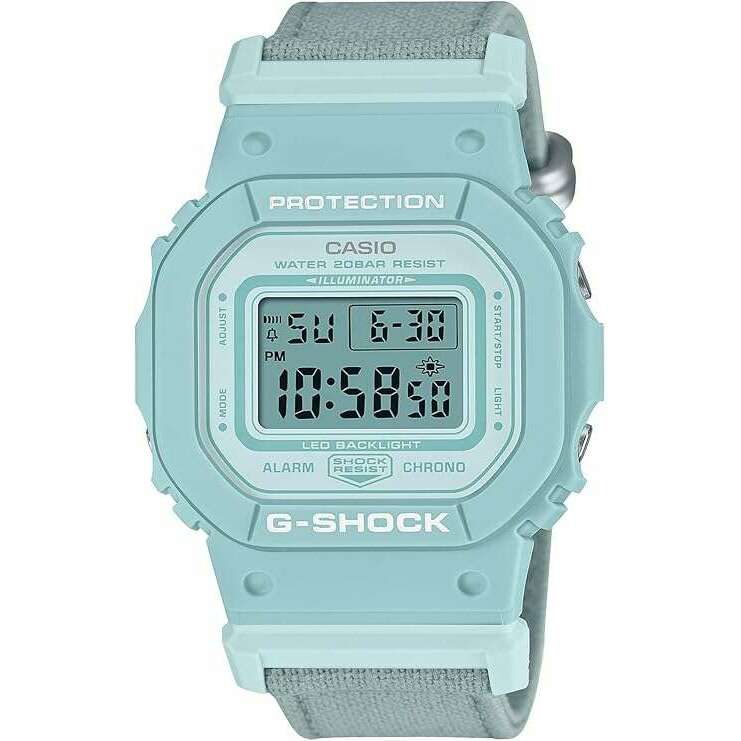 ROOK JAPAN:CASIO G-SHOCK MIDSIZE WEB-EXCLUSIVE MODEL FABRIC STRAP BLUE GREY LADIES WATCH GMD-S5600CT-3JF,JDM Watch,Casio G-Shock