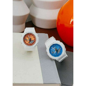 ROOK JAPAN:CASIO G-SHOCK PRECIOUS HEART SELECTION WHITE & BLUE MEN WATCH GA-2100WS-7AJF,JDM Watch,Casio G-Shock