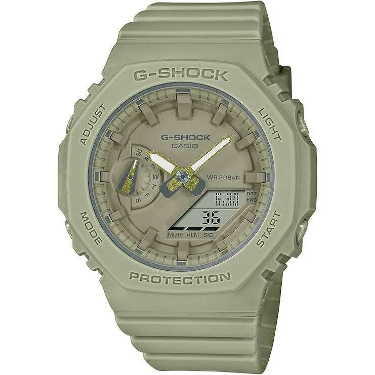 ROOK JAPAN:CASIO G-SHOCK MID-SIZE MODEL ANALOG DIGITAL DIAL KHAKI GREEN LADIES WATCH GMA-S2100BA-3AJF,JDM Watch,Casio G-Shock