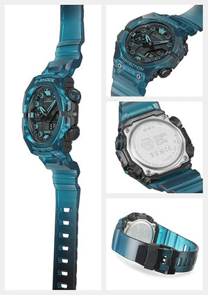 CASIO G-SHOCK BLUETOOTH TURQUOISE BLUE SKELETON LIMITED MODEL MEN WATCH  GA-B001G-2AJF