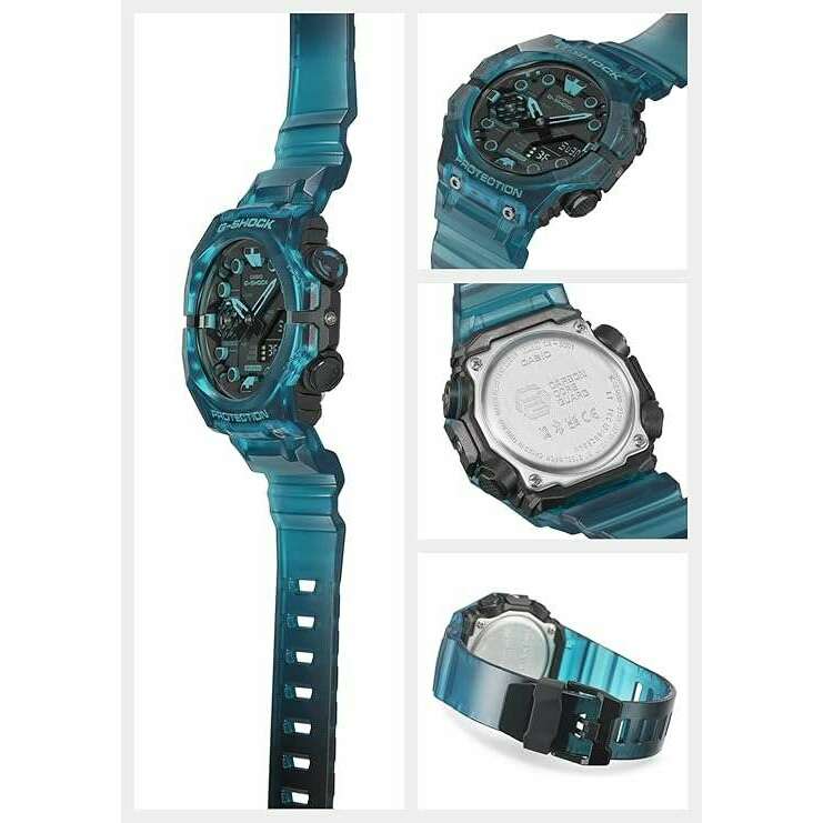 ROOK JAPAN:CASIO G-SHOCK BLUETOOTH TURQUOISE BLUE SKELETON LIMITED MODEL MEN WATCH  GA-B001G-2AJF,JDM Watch,Casio G-Shock