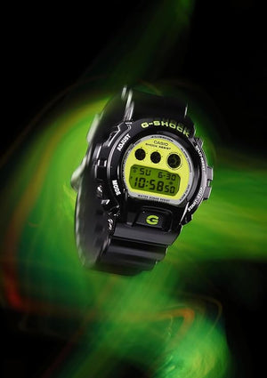 CASIO G-SHOCK CRAZY COLORS 2024 DIGITAL DIAL BLACK & LIME GREEN MEN WATCH DW-6900RCS-1JF