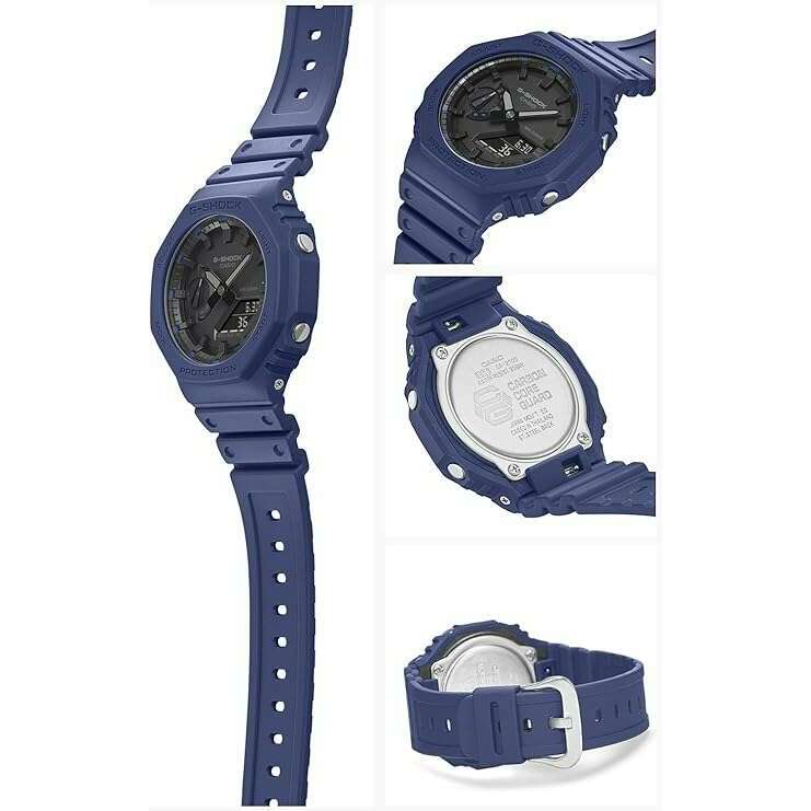 ROOK JAPAN:CASIO G-SHOCK CARBON CORE GUARD ANALOG DIGITAL NAVY BLUE MEN WATCH GA-2100-2AJF,JDM Watch,Casio G-Shock