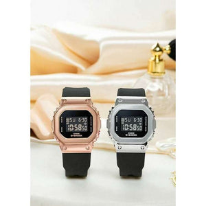 ROOK JAPAN:CASIO G-SHOCK MID-SIZE MODEL METAL COVERED DIGITAL BLACK & PINK GOLD LADIES WATCH GM-S5600UPG-1JF,JDM Watch,Casio G-Shock