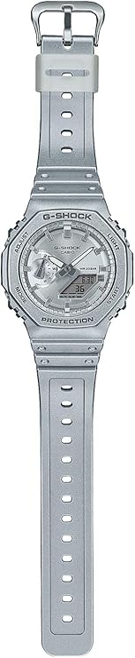 CASIO G-SHOCK FORGOTTEN FUTURE SERIES ANALOG DIGITAL SILVER MEN WATCH GA-2100FF-8AJF