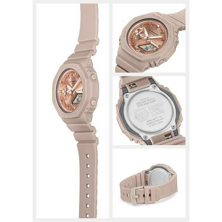 ROOK JAPAN:CASIO G-SHOCK MID-SIZE MODEL PINK BEIGE & GOLD LADIES WATCH GMA-S2100MD-4AJF,JDM Watch,Casio G-Shock