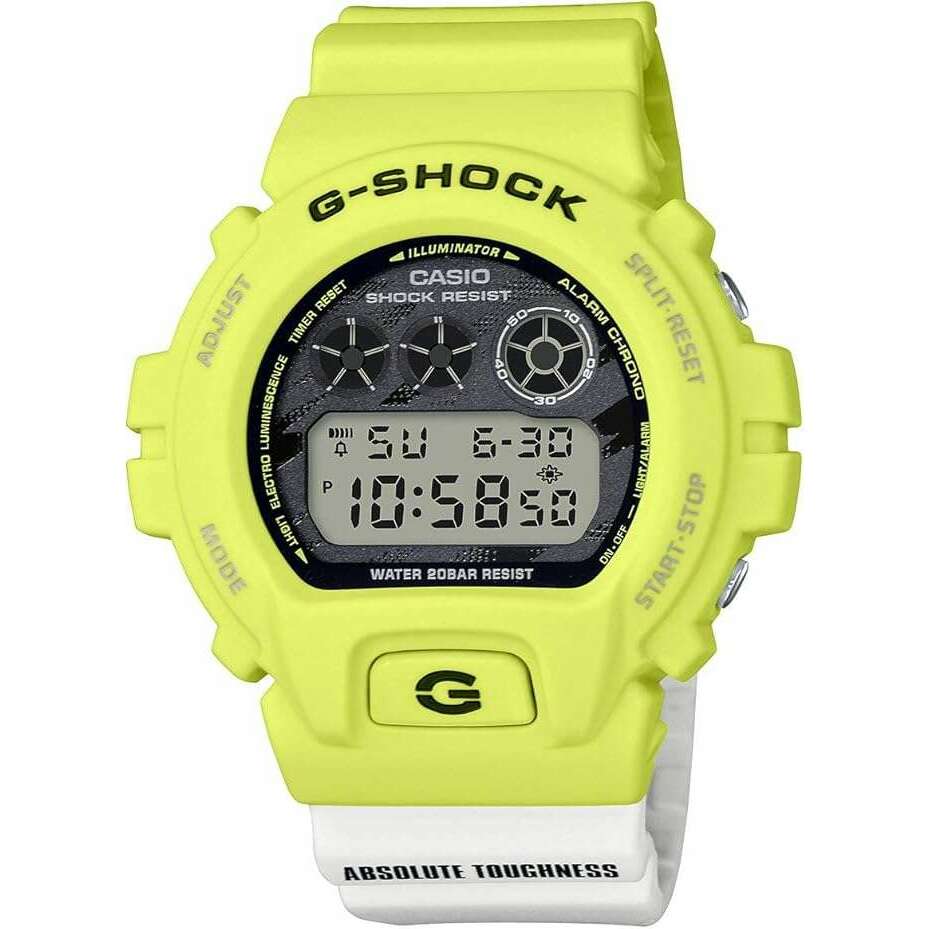 ROOK JAPAN:CASIO G-SHOCK LIGHTNING YELLOW SERIES DIGITAL MEN WATCH DW-6900TGA-9JF,JDM Watch,Casio G-Shock