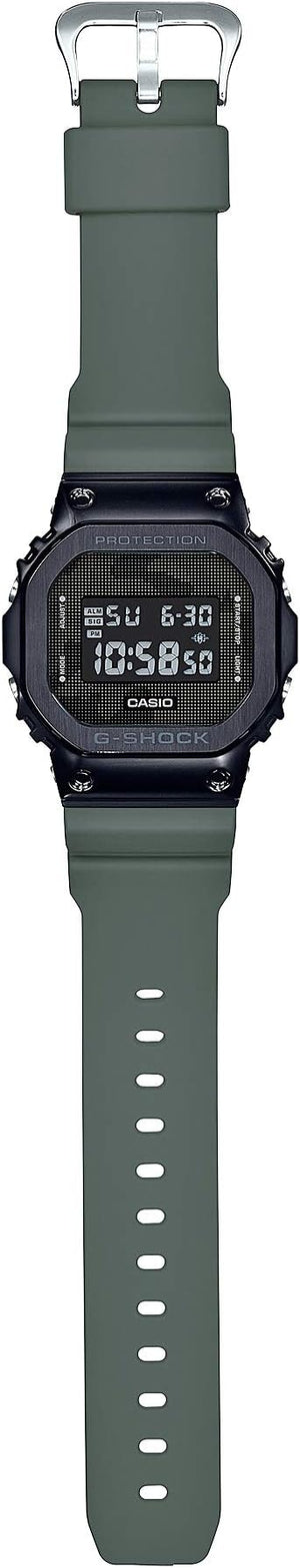 CASIO G-SHOCK METAL COVERED DIGITAL KHAKI & BLACK MEN WATCH GM-5600B-3JF