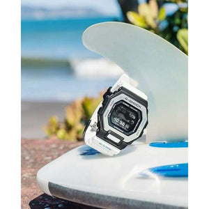 ROOK JAPAN:CASIO G-SHOCK G-LIDE WHITE RESIN STRAP BLACK DIGITAL DIAL MEN WATCH GBX-100-7JF,JDM Watch,Casio G-Shock