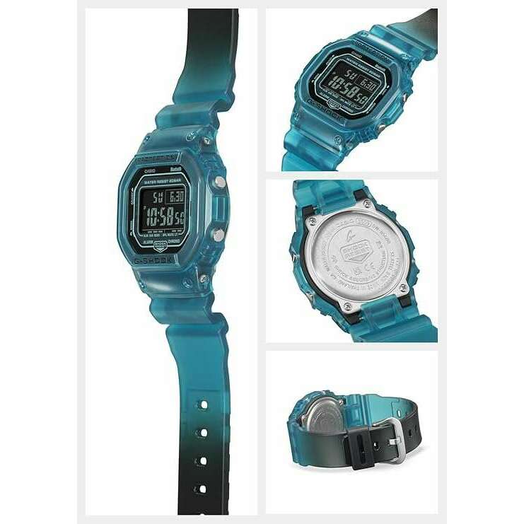 ROOK JAPAN:CASIO G-SHOCK BLUETOOTH TURQUOISE BLUE SKELETON DIGITAL MEN WATCH DW-B5600G-2JF,JDM Watch,Casio G-Shock