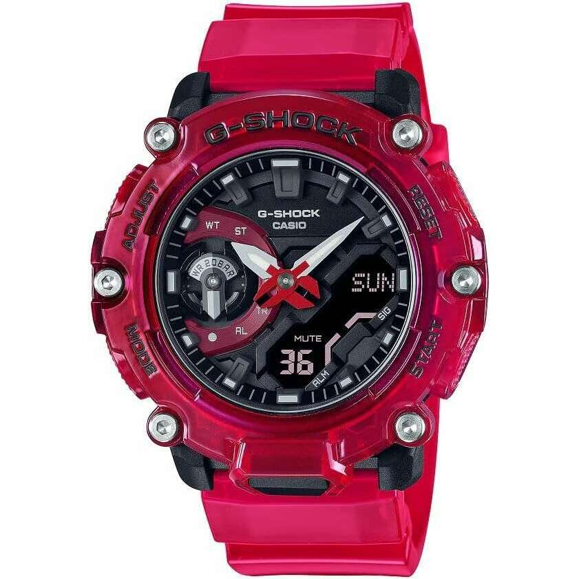 ROOK JAPAN:CASIO G-SHOCK SOUND WAVE SERIES ANALOG DIGITAL RED SKELETON MEN WATCH GA-2200SKL-4AJF,JDM Watch,Casio G-Shock