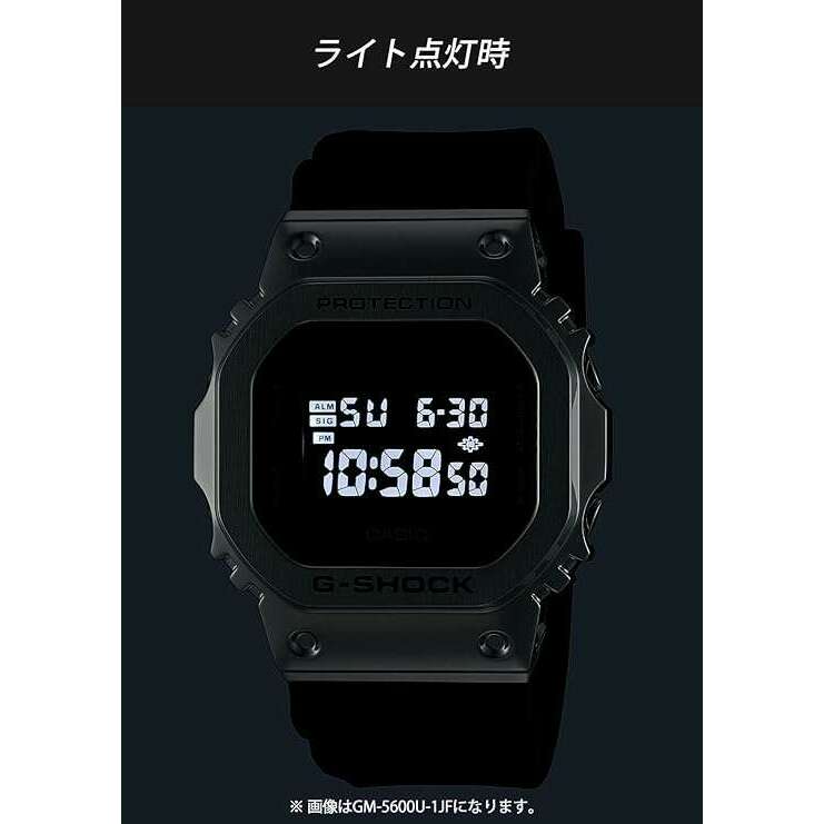 ROOK JAPAN:CASIO G-SHOCK DAY-DATE SQUARE DIGITAL DIAL BLACK & GOLD MEN WATCH GM-5600UG-9JF,JDM Watch,Casio G-Shock