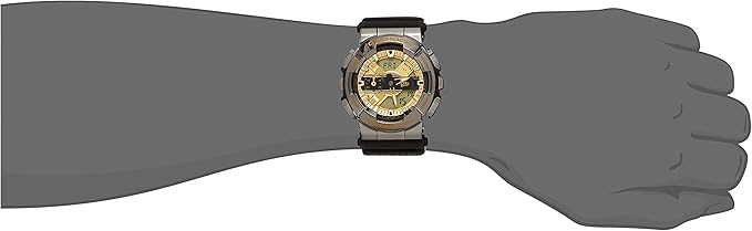 CASIO G-SHOCK NEW ERA 100TH ANNIVERSARY COLLAB BLACK & GOLD MEN WATCH GM-110NE-1AJR