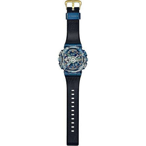 ROOK JAPAN:CASIO G-SHOCK EARTHLY MOTIF BLACK & BLUE ANALOG DIGITAL MEN WATCH GM-110EARTH-1AJR,JDM Watch,Casio G-Shock