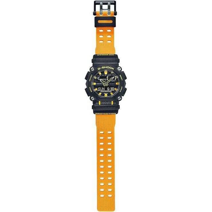 ROOK JAPAN:CASIO G-SHOCK BLACK & YELLOW ANALOG DIGITAL MEN WATCH GA-900A-1A9JF,JDM Watch,Casio G-Shock