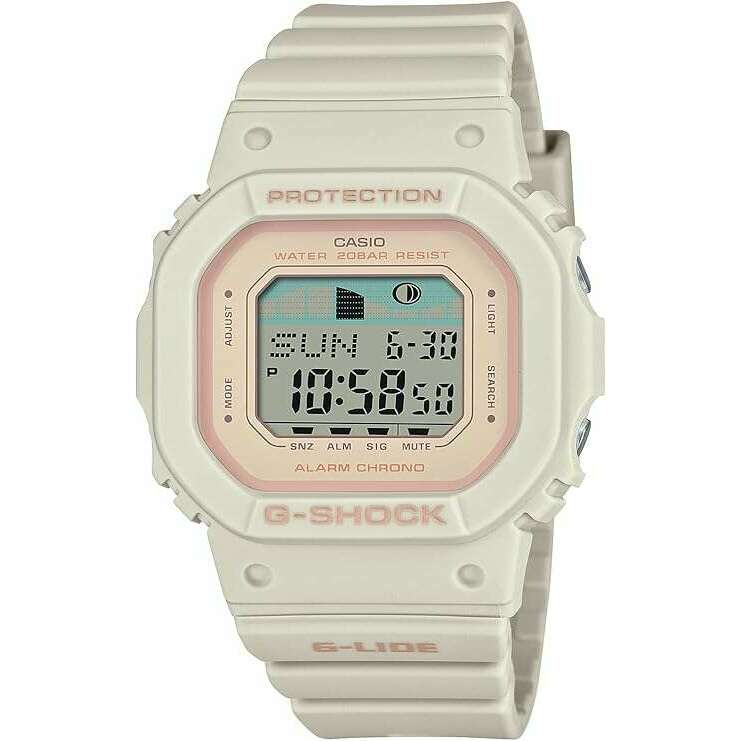 ROOK JAPAN:CASIO G-SHOCK G-LIDE MID-SIZE MODEL WHITE & BEIGE DIGITAL UNISEX WATCH GLX-S5600-7JF,JDM Watch,Casio G-Shock