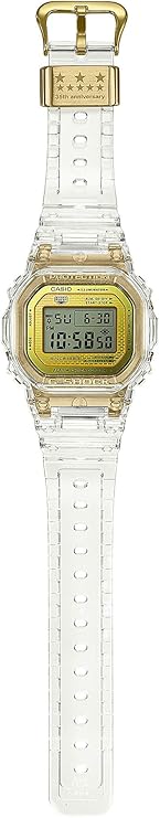 CASIO G-SHOCK GLACIER GOLD CLEAR DIGITAL MEN WATCH DW-5035E-7JR