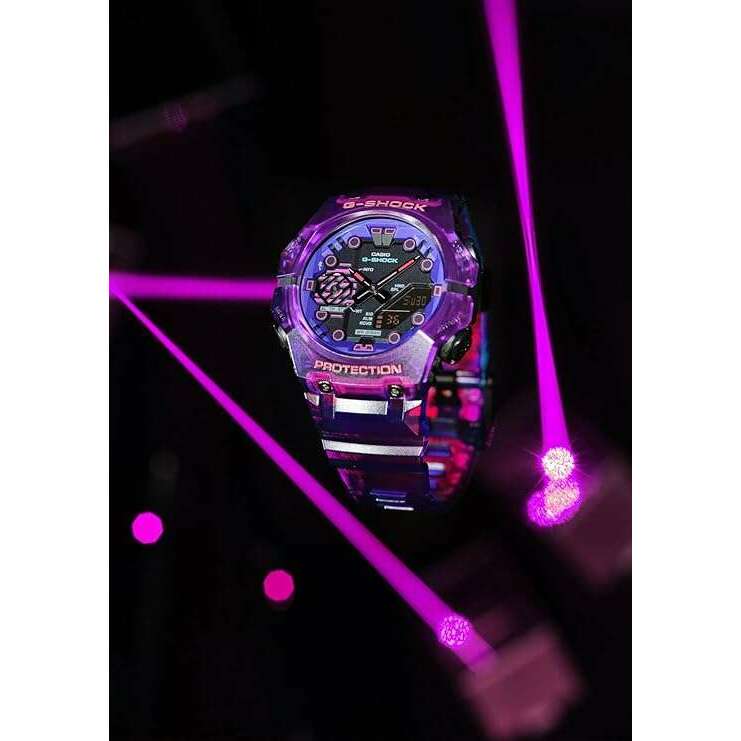 ROOK JAPAN:CASIO G-SHOCK BLUETOOTH DAY-DATE ANALOG DIGITAL PURPLE MEN WATCH GA-B001CBRS-6AJF,JDM Watch,Casio G-Shock