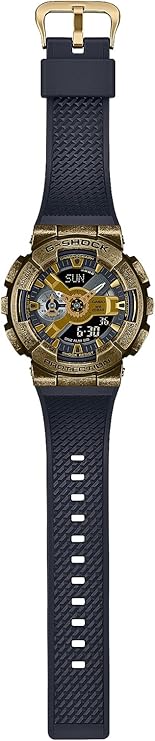 CASIO G-SHOCK STEAMPUNK SERIES METAL COVERED BLACK & GOLD MEN WATCH GM-110VG-1A9JR