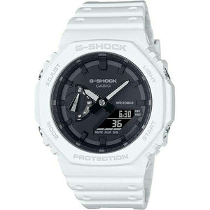 ROOK JAPAN:CASIO G-SHOCK CARBON CORE GUARD WHITE RUBBER STRAP BLACK DIAL MEN WATCH GA-2100-7AJF,JDM Watch,Casio G-Shock