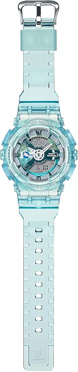 CASIO G-SHOCK WEB-EXCLUSIVE ANALOG DIGITAL BLUE GREEN LADIES WATCH GMA-S110VW-2AJF