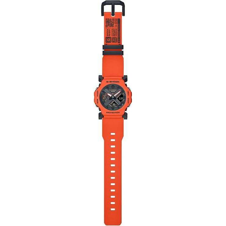 ROOK JAPAN:CASIO G-SHOCK DAY-DATE ANALOG DIGITAL DIAL ORANGE RESIN STRAP MEN WATCH GA-2300FL-4AJF,JDM Watch,Casio G-Shock