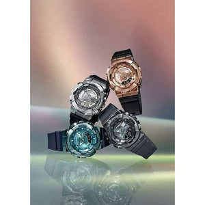 ROOK JAPAN:CASIO G-SHOCK MID-SIZE MODEL METAL COVERED PINK GOLD & BLACK LADIES WATCH GM-S110PG-1AJF,JDM Watch,Casio G-Shock