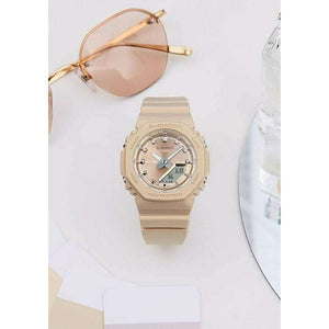 ROOK JAPAN:CASIO G-SHOCK LIMITED MODEL ANALOG DIGITAL BEIGE LADIES WATCH GMA-P2100ST-9AJF,JDM Watch,Casio G-Shock