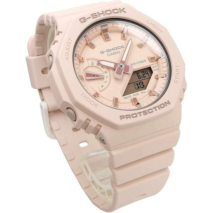 ROOK JAPAN:CASIO G-SHOCK MID-SIZE MODEL PINK BEIGE ANALOG DIGITAL LADIES WATCH GMA-S2100-4A,JDM Watch,Casio G-Shock