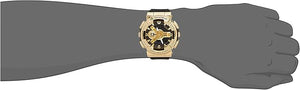 CASIO G-SHOCK METAL COVERED ANALOG DIGITAL BLACK & GOLD MEN WATCH GM-110G-1A9JF