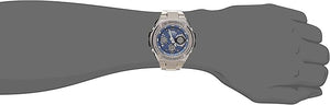 CASIO G-SHOCK G-STEEL RADIO SOLAR SILVER & BLUE ANALOG DIGITAL MEN WATCH GST-W110D-2AJF