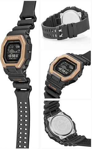 CASIO G-SHOCK G-LIDE DIGITAL BLACK & PINK GOLD MEN WATCH GBX-100NS-4JF