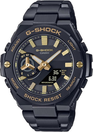 CASIO G-SHOCK G-STEEL BLUETOOTH SOLAR ANALOG DIGITAL BLACK MEN WATCH GST-B500BD-1A9JF