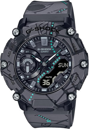 CASIO G-SHOCK TREASURE HINT SERIES ANALOG DIGITAL BLACK MEN WATCH GA-2200SBY-8AJR