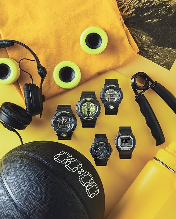 CASIO G-SHOCK BLACK AND YELLOW SERIES DIGITAL MEN WATCH GW-B5600DC-1JF