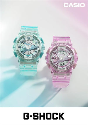 CASIO G-SHOCK WEB-EXCLUSIVE ANALOG DIGITAL PINK LADIES WATCH GMA-S110VW-4AJF