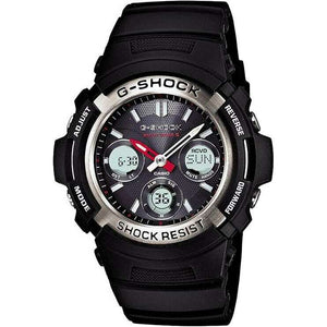 ROOK JAPAN:CASIO G-SHOCK DAY-DATE SOLAR ANALOG DIGITAL DIAL BLACK STRAP MEN WATCH AWG-M100-1AJF,JDM Watch,Casio G-Shock