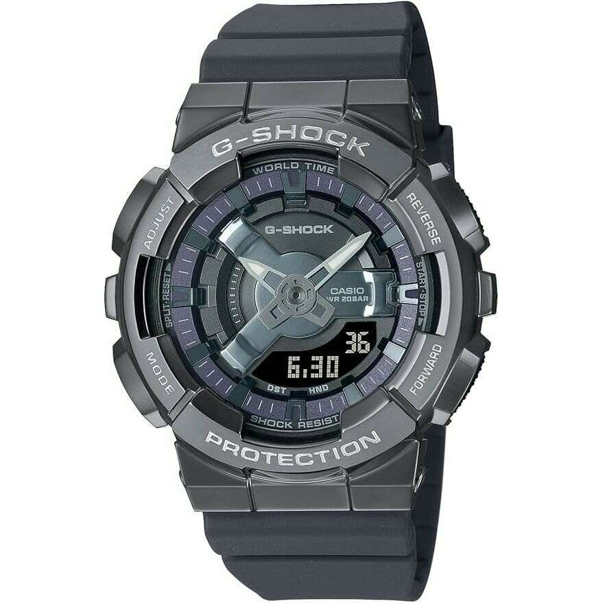 ROOK JAPAN:CASIO G-SHOCK MID-SIZE MODEL METAL COVERED DARK GREY LADIES WATCH GM-S110B-8AJF,JDM Watch,Casio G-Shock