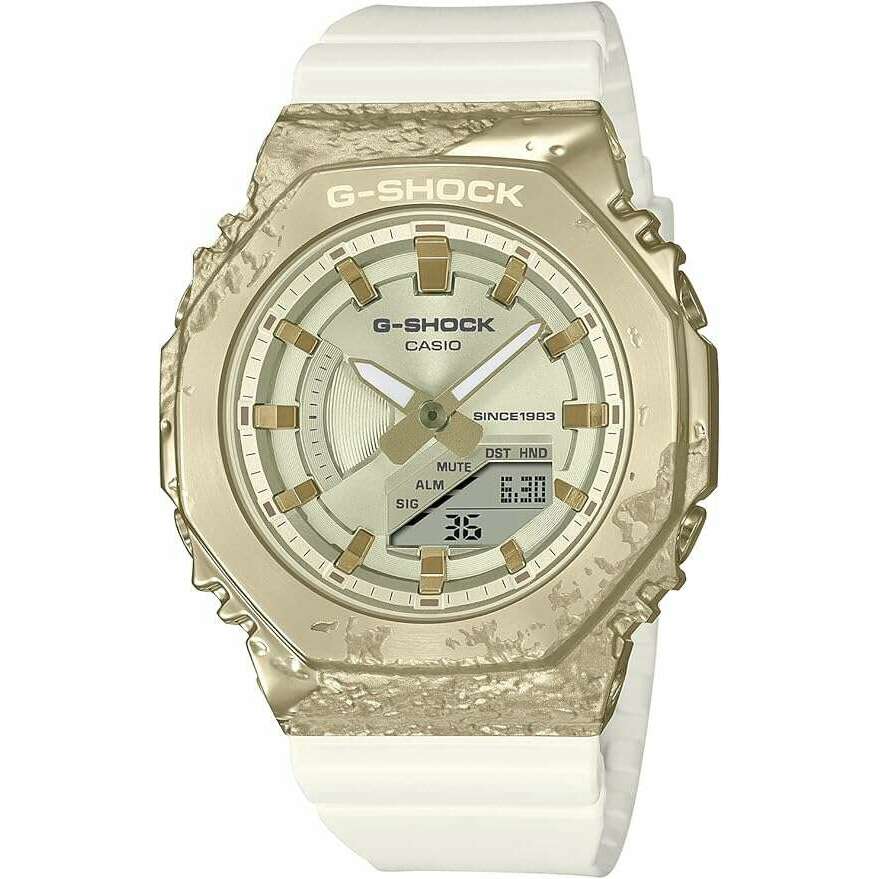 ROOK JAPAN:CASIO G-SHOCK 40TH ANNIVERSARY ADVENTURER'S STONE WHITE & GOLD LADIES WATCH GM-S2140GEM-9AJR,JDM Watch,Casio G-Shock