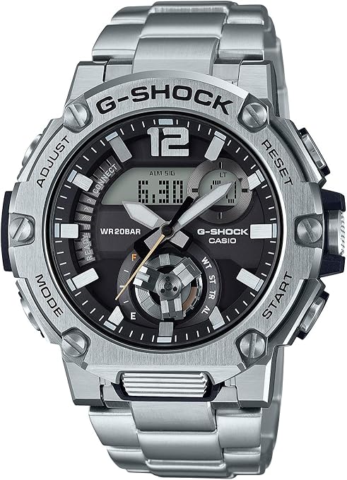 CASIO G-SHOCK G-STEEL SMARTPHONE LINKED BLUETOOTH SILVER MEN WATCH GST-B300SD-1AJF