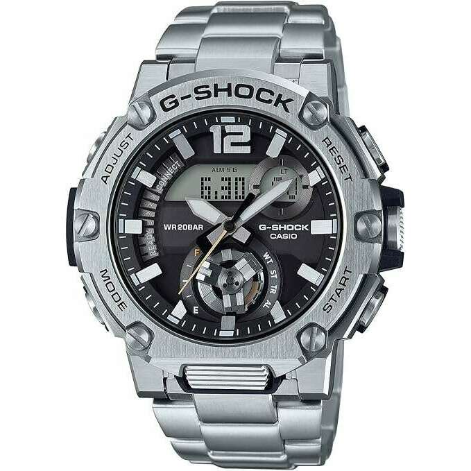 ROOK JAPAN:CASIO G-SHOCK G-STEEL SMARTPHONE LINKED BLUETOOTH SILVER MEN WATCH GST-B300SD-1AJF,JDM Watch,Casio G-Shock