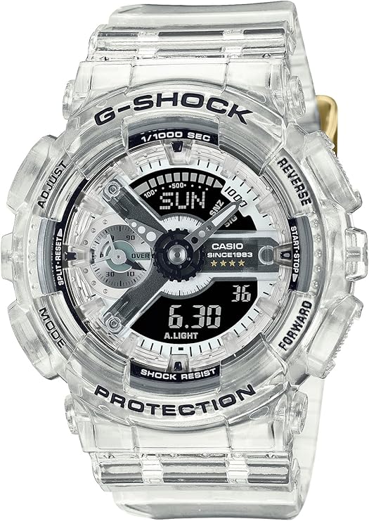 CASIO G-SHOCK 40TH ANNIVERSARY CLEAR REMIX ANALOG DIGITAL LADIES WATCH GMA-S114RX-7AJR