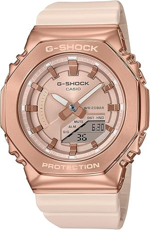 CASIO G-SHOCK MID-SIZE MODEL METAL COVERED PINK BEIGE LADIES WATCH GM-S2100PG-4AJF