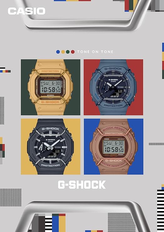 CASIO G-SHOCK TONE ON TONE SERIES ANALOG DIGITAL BLUE MEN WATCH GA-2100PT-2AJF