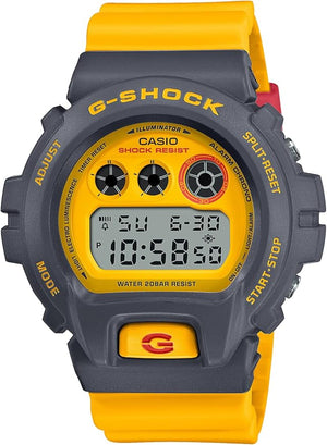 CASIO G-SHOCK LIMITED MODEL DAY-DATE DIGITAL YELLOW & GREY MEN WATCH DW-6900Y-9JF