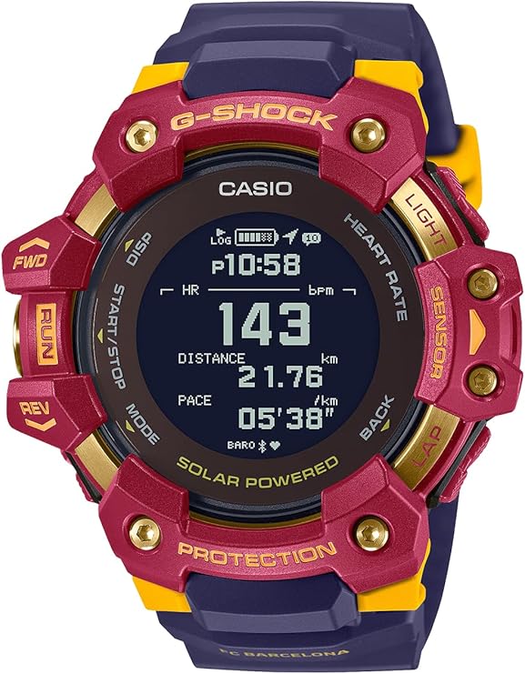 CASIO G-SHOCK G-SQUAD FC BARCELONA MATCHDAY COLLABORATION MEN WATCH GBD-H1000BAR-4JR