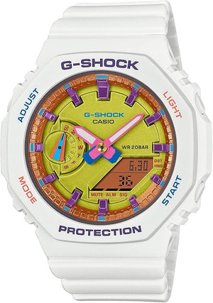 CASIO G-SHOCK MID-SIZE MODEL WHITE ANALOG DIGITAL LADIES WATCH GMA-S2100BS-7AJF