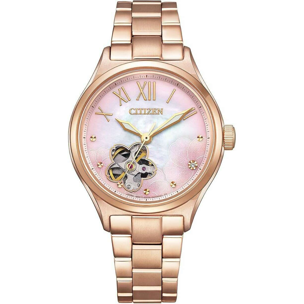 ROOK JAPAN:CITIZEN COLLECTION SAKURA LIMITED MODEL PINK GOLD LADIES WATCH (1900 LIMITED) PC1017-70Y,JDM Watch,Citizen Collection