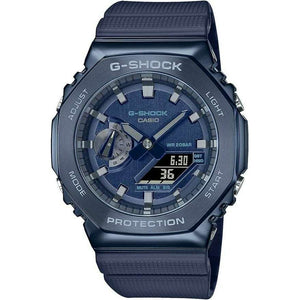 ROOK JAPAN:CASIO G-SHOCK METAL COVERED ANALOG DIGITAL DIAL ALL NAVY BLUE MEN WATCH GM-2100N-2AJF,JDM Watch,Casio G-Shock